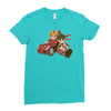 super ryu kart Ladies Fitted T-Shirt