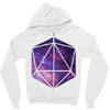 d20 galaxy Zipper Hoodie