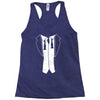 disheveled tuxedo Racerback Tank