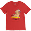 yoga pug exhale V-Neck Tee