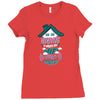 Home Is Where The WIFI Connects Automatically Ladies Fitted T-Shirt