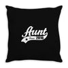 aunt since 2016 Throw Pillow