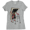 old gamer Ladies Fitted T-Shirt