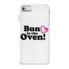 Bun in the Oven with Heart Baby Girl iPhone 7 Case