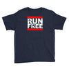 free running parkour run free Youth Tee