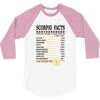 Scorpio Facts Zodiac 3/4 Sleeve Shirt