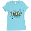 i put the sexy in dyslexia Ladies Fitted T-Shirt