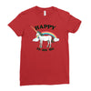 happy to see you Ladies Fitted T-Shirt