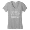 verry stable genius Women's V-Neck T-Shirt