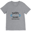 daddy shark doo doo doo V-Neck Tee