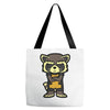 angry raccoon Tote Bags