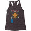 cookie monster gingerbread man ugly christmas sweater Racerback Tank