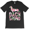 dachshund floral T-Shirt