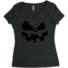pumpkin face Women's Triblend Scoop T-shirt