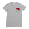 Cookie Monster Elmo Pocket Ladies Fitted T-Shirt