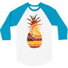 pineapple and beach 3/4 Sleeve Shirt