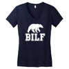 bilf, bear i'd like to Women's V-Neck T-Shirt