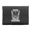 Never Underestimate Dog Rescuer Who Was Born November Accessory Pouches