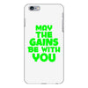 gym gains fitness slogan iPhone 6/6s Plus Case