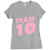 team 10 light pink Ladies Fitted T-Shirt