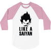 like a saiyan 3/4 Sleeve Shirt