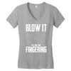 alien blow it fingering Women's V-Neck T-Shirt