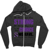 we don't know how strong we are until being strong is the only choice Zipper Hoodie