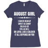 Super August Girl Ladies Fitted T-Shirt