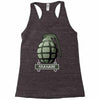 hand grenade military army Racerback Tank