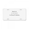 kung fu fighting License Plate