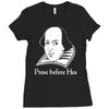 prose before hos  funny william shakespeare joke comedy rude Ladies Fitted T-Shirt