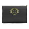 smiley dj techno,club,dance,music,rave retro Accessory Pouches