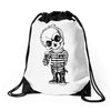 scary boy Drawstring Bags