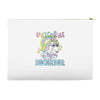 unicorns are born in december cute unicorn Accessory Pouches