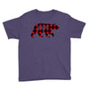 papa christmas bear Youth Tee