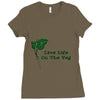 life life on the veg Ladies Fitted T-Shirt