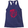 money over emotion Racerback Tank