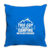This Guy Loves Camping With His Friend Throw Pillow