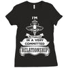 I Am Bee Actually In A Very Commited Relationship Ladies Fitted T-Shirt