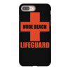 nude beach   lifeguard iPhone 8 Plus Case