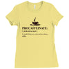 Procaffeinate Noun Ladies Fitted T-Shirt