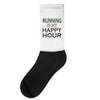 running is my happy hour Socks