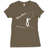 angel ,funshirt,petrie heil,fische,lustig,shirt,witzig,angelverein,neu Ladies Fitted T-Shirt