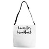 tacos for breakfast Adjustable Strap Totes