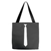 skinny white tie Tote Bags