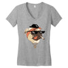 pug life Women's V-Neck T-Shirt