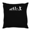 zombie evolution Throw Pillow