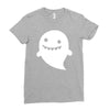 funny ghost Ladies Fitted T-Shirt