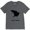 team damon salvatore (4) V-Neck Tee