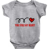 you stole my heart (2) Baby Onesie